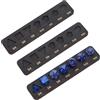 BENECREAT 3 Vassoio per Dadi In Legno, Vassoio Espositivo Poliedrico Da 190x41.5x8.5mm per Collezionisti, Gioco di Dungeons And Dragons, Nero