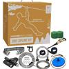 HomeZiplines Hyponix - Kit di zip per bambini e adulti, per esterni e cortile, 61 m | Kit Zipline resistente, capacità di 158,8 kg, cavo in acciaio inox da 0,6 cm, freno a molla da 2,4 m, sistema a cricchetto