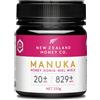 NEW ZEALAND HONEY CO Miele di Manuka MGO 829 UMF 20 testato in laboratorio crudo 250g Grado di