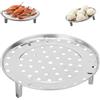 Tomotato Cremagliera a Vapore In Acciaio Inossidabile - Supporto per Griglia, Cestello e Vassoio per Cottura a Vapore per Pentole a Pressione (24 cm)