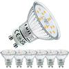 EACLL Classe B Lampadine LED GU10, Pacco da 6, 915lm 4000K Bianco Naturale, 4.7W Equivalente a Alogena 120W, Faretti AC 230V senza Sfarfallio, Angolo a Fascio 120° Spot, Non Dimmerabile Riflettore