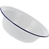 ASAKKURA Unique Soup Bowl Smaltata Vintage Bianca 20 CM, Bacinella Antiscivolo a Grande Capacità, per Zuppa, Verdure e Uova in Cucina