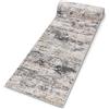 Mazovia Tappeto Runner Corridoio 70x200cm Crema Grigio Astratto | Tappeto Runner Cucina Camera da Letto Beige Riscaldamento a Pavimento Venduto al Metro Anallergico Robot Aspirapolvere