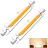 Dvnoua R7S LED 78mm 10W Dimmerabile Lampadina, R7S 78mm 10W LED COB lampadine Equivalenti a 100W Lampada Alogena, R7S LED Lamp Bianco Caldo 3000K,1000LM Nessun Sfarfallio, Illuminazione Fascio 360°, 2 pcs