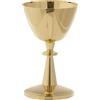 Holyart Calici Pissidi Patene metallo: Calice e Pisside ottone dorato lucido, Calice