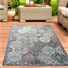 CARPETIA Tappeto orientale esterno per soggiorno Tappeto ornamenti in grigio blu Größe 200 x 290 cm