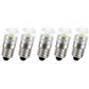 Ruiandsion Luci LED E10 AC 220-240 V super luminose 2835 2SMD chip bianco caldo base a vite di ricambio per candele casa camera da letto ufficio luci decorative confezione da 5