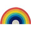 ACAREY Zerbino arcobaleno per il benvenuto, tappetino colorato per ingresso esterno, con dimensioni 35,74 x 81,5 cm, antiscivolo, colore arcobaleno, per camera da letto, tappeti, ingresso, zerbino