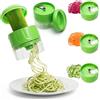 CHSEROK Taglia Zucchine a Spaghetti 3-in-1, Verde Spiralizzatore di Verdure