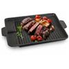 Bcuuozeeing Piastra per barbecue, rettangolare, 37 x 26 cm, in alluminio, con rivestimento antiaderente, per interni ed esterni