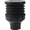 Kivivaka Monodose per tramoggia per smerigliatrice Eureka Mignon con soffietto in silicone e coperchio in metallo, strumento di pulizia per terreni residui, nero, 7,8 cm