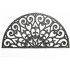 Sungmor Zerbino in ghisa - Design vintage e accattivante e grande zerbino semicerchio anteriore da 28 pollici - Raschietto antiscivolo per tappetino esterno - Tappetini d'ingresso decorativi
