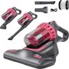 YouseaHome Aspiratore per materassi con luce UV e vibrazione, materasso aspirapolvere 10 KPa potenza di aspirazione, forte aspirazione del materasso, aspirapolvere manuale con filtro HEPA