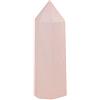 Cyrank Bacchette di cristallo di quarzo rosa, pietre di cristalli sfaccettate esagonali punti bacchetta di cristallo di guarigione rosa per la decorazione della meditazione dei chakra(L)