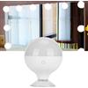 Generic Lampadina LED per Trucco Colori Regolabili Ricaricabile per della Bellezza Uso Domestico 6 Cm (Bianca)
