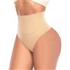 QKEPCY Mutande Donna Anti Sfregamento Leggings Perizoma Modellante Pancia Piatta Contenitiva Vita Alta Elasticizzati Invisibile Senza Cuciture Slip