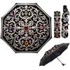 MAYJOYDIY Ombrello pieghevole automatico, antivento, da viaggio, 107 cm, apertura e chiusura, compatto, per uomo e donna, protezione solare