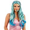 Fun Shack Parrucca Turchese Lunga Sirena Donna, Parrucca Halloween | Parrucca Lunga Turchese Ondulata, Stile Sirena, Taglia Unica, Perfetto per Halloween, Ideale per Travestirsi