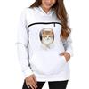 Generic Felpa Porta Gatto Cane con Tasca per Cotone Donna Peluche Cani Felpe Invernali Cappuccio E Gatti Marsupio in con Animali per E Pullover Casual Invernale Unisex Casa All'aperto