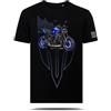 AZgraphishop T-Shirt con Grafica AZ Graphishop Compatibile con MT-09 Icon Blue 2024 TS-FM-204