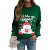 Lonya Felpa Donna Maglione Natalizio Manica Lunga Felpe Senza Cappuccio Casual Girocollo Pullover Autunnale e Invernale