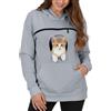 Generic Felpa Porta Gatto Cane con Tasca per Cotone Donna Peluche Cani Felpe Invernali Cappuccio E Gatti Marsupio in con Animali per E Pullover Casual Invernale Unisex Casa All'aperto