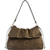 COCCINELLE Borsa a spalla Lidia Suede Medium Fango