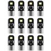 Alburan Lampadina W5W LED, Pack 12 Luci Interne Auto LED T10 CANBUS, Lampadine Auto | Lampadine W5W LED Macchina Interni, Lampadine 12 Volt, Luci LED Interni Auto, 450 lm, 6500K Luce Bianca, Senza Polarità, 360°