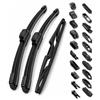 OMAC Spazzole Tergicristallo Wischerblätter Anteriore + Posteriore Set compatibile con Smart Forfour 2014-2024