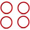 RIXENT Cornice decorativa for uscita condizionatore d'aria for auto Interni for auto, scrivania for strumenti, anello di rivestimento rosso argento, accessori for auto, for Audi A3 8V Copertura presa