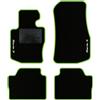 QUEMAR Tappetini Auto per Serie 3 F30 2012-2019, Bordo V.Acido, 2 Ricami | anche F31 / Kit Tappeti Moquette e Gomma su Misura / Set 2 Anteriori + 2 Posteriori / Ricami e Colori Personalizzati