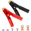 Snugory Clip a Coccodrillo per Batteria per Auto 500A Clip per Batteria Isolate in Rame per Barca per Auto Camion Circuito di Prova Elettrico 12V 24V 2 Pezzi