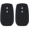 ECSiNG 2 custodie per chiave auto a 2 pulsanti compatibili con Toyota Hilux Innova Rav4 Fortuner