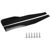 lvifloae Minigonne laterali per auto universali da 74,5 cm Coppia kit di splitter laterali in fibra di carbonio Nero lucido Stile esterno automobilistico per berlina Coupé Hatchback (Nera)