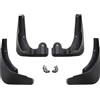 J&J AUTOMOTIVE Set da Paraspruzzi Auto e Parafanghi per Skoda Skoda Yeti 2009-2013, Set da 4 Pezzi, Kit di Protezione Contro Gli Spruzzi, Nero
