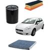 Somer Car Kit tagliando 3 filtri compatibile con Fiat Grande Punto Qubo 1.2 benzina 1.4 metano