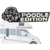 Shurzzesj Emblema in acrilico per auto con cane | acrilico per portellone posteriore 'auto | Emblemi esterni per auto, camion, , barca, decalcomanie e adesivi per auto