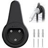 GUOMIS Wallbox - Supporto da parete tipo 2, supporto per cavi e spine, in plastica PC, organizer per cavi EV, per modelli VW ID, Cupra Born e altre auto elettriche, nero