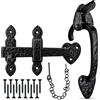 ZAVIA Suffolk - Chiavistello per cancelli in legno, resistente, tradizionale, antico Suffolk, con chiusura a pollice (verniciato a polvere), chiusura automatica per cancello Suffolk, per porte esterne