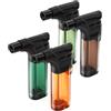 VVAY Cannello da Cucina, Accendino Jet Flame Gas Ricaricabile - Fornito Senza Gas, Confezione da 4 Pezzi