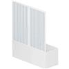 ROLLPLAST PINTO Porta doccia sopravasca 150 CM in PVC mod. Nina con apertura centrale Bianco Pastello