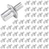 ccuzs Aluminum Blind Rivet, Half Round Head Core Rivets, Dome Pop Rivet Knock Type Expansion Rivets with a Lightweight Structure Suitable for Home Repairs, 50/100 Pieces