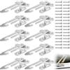 YIYAXIN 8 Pezzi Limitatore Apertura Finestra Acciaio Inossidabile Con vite, Blocco finestre Bambini ferma battente Porta interno regolabili, Accessori Lacci porte Sicurezzaper Finestra Sinistra Destra