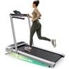 UREVO Tapis Roulant Elettrico Pieghevole con Inclinazione Automatica fino al 9%, Doppio Motore Brushless, App UREVO, Senza Montaggio, Salvaspazio per Camminata e Corsa a Casa o in Ufficio