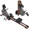 YOSUDA 2026 Vogatore pieghevole per casa, 60kg Resistenza Magnetica, 180kg | 32 Livell, Pieghevole, Certificato TÜV, Binario in alluminio da 135 cm, App/Bluetooth, Display Autoalimentato, 200 CM