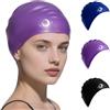 Xcdhemde® Cuffia da Nuoto Unisex, Cuffia Nuoto Elastica, Cuffia Piscina Donna, Cuffia Piscina Uomo, Fodera Antiscivolo, Morbida e Confortevole, Robusta e Durevole