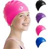 Xcdhemde® Cuffia da Nuoto Bambini - Cuffia in Silicone per Piscina - Morbida, Comoda e Resistente - Impermeabile, Antiscivolo