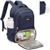 GOLF SUPAGS Zaino Pranzo Termico, Zainos Porta PC 16 Pollici, Zainos Pranzo con Scomparto Pranzo Isolato, per Viaggio Scuola Lavoro Picnic (Blu Navy)