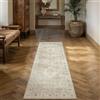PureCozy Tappeto Corridoio 60x180cm Beige Lavabile | Antiscivolo, Vintage, Cucina, Tappeti, Lungo, Tapette, Camera da Letto, Scendiletto, Ufficio, Carpet, Pelo Corto
