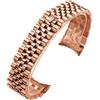 ROUHO Cinturino Orologio Acciaio Inox Bracciale Metallico 13mm 17mm 20mm 21mm Estremità Curva Stile Jubilee Maglie Piene Sostituzione for Rolex Datejust